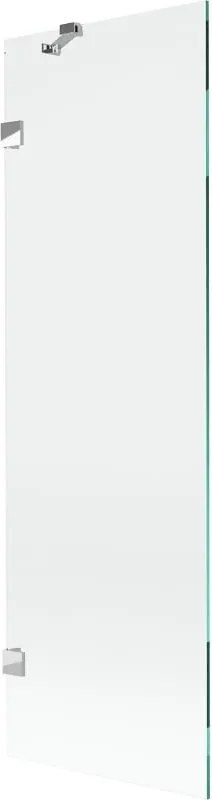 Mexen Lunar badwand 1-delig 60 x 150 cm, transparant, chroom - 897-060-000-01-00