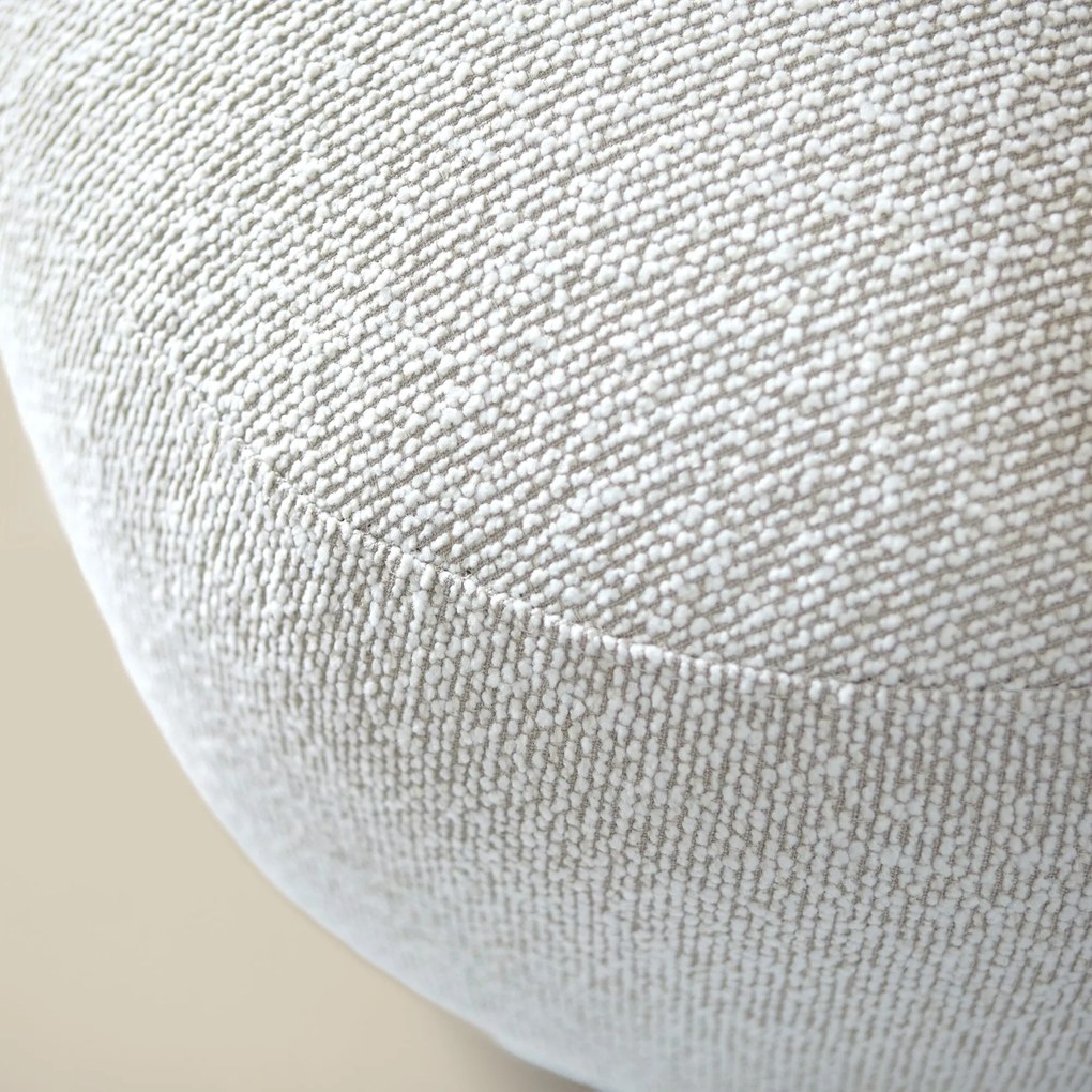 Draaibare Ronde Fauteuil Creme