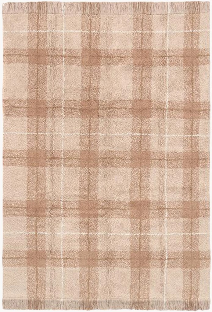 Wasbaar katoenen vloerkleed Tartan