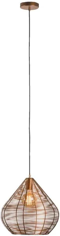 Hanglamp Vienne - koperkleur - Ø36x38 cm - Leen Bakker
