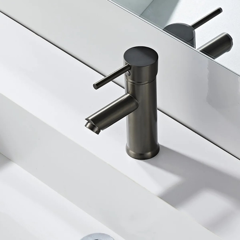 Saniclear Iron wastafelkraan verouderd ijzer - gunmetal