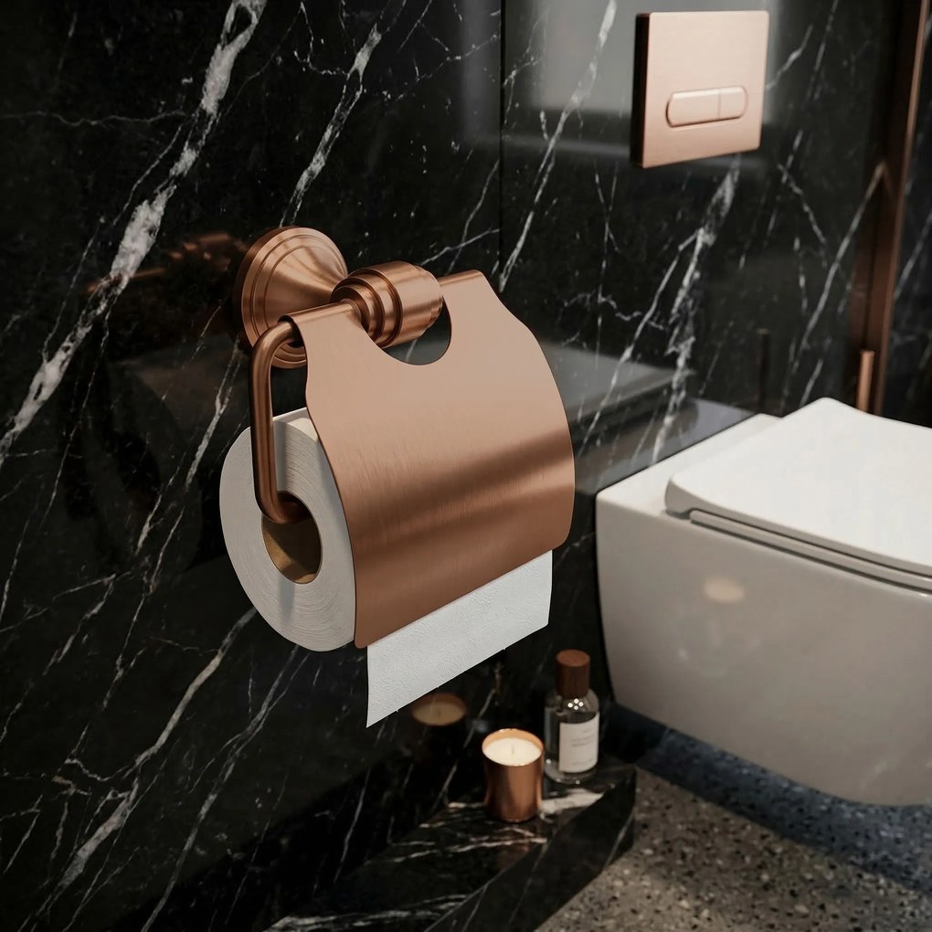 Toiletpapierhouder 16101 Aristo Geborsteld koper