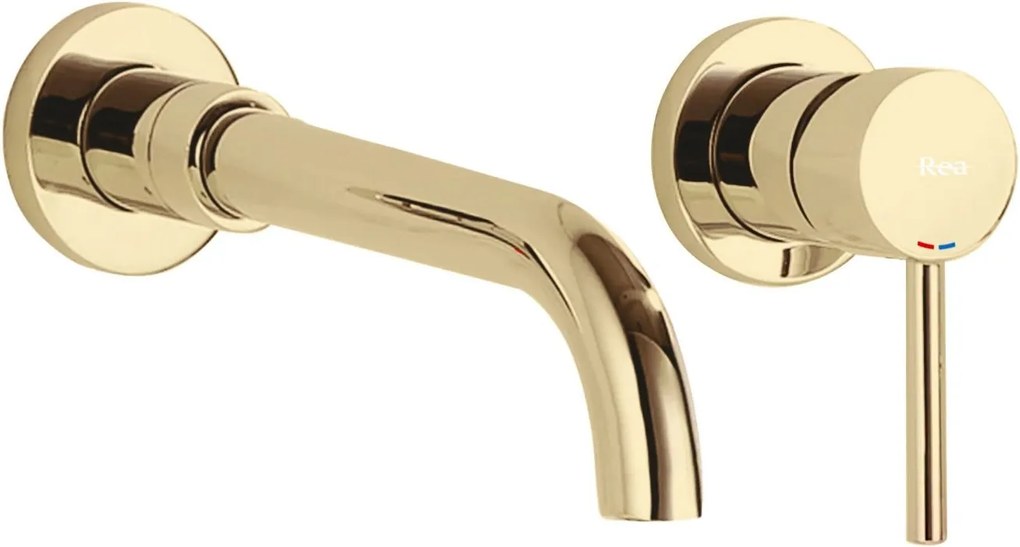 Inbouw wastafelkraan Rea Lungo Long Gold + BOX