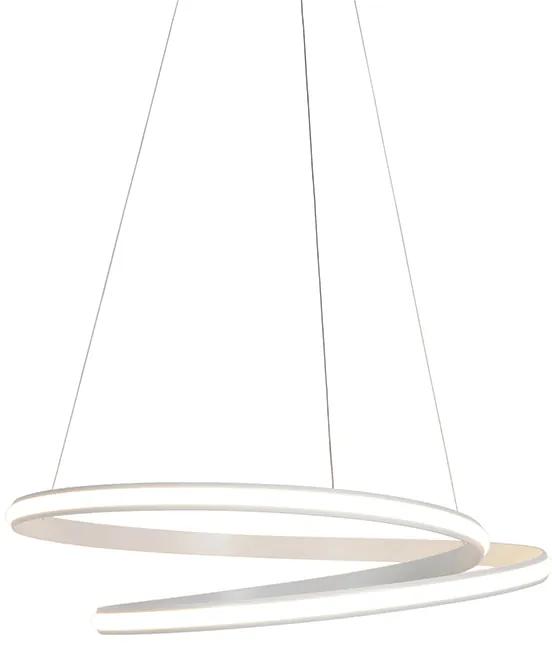 Eettafel / Eetkamer Moderne hanglamp wit 74 cm incl. LED dimbaar - Rowan Modern rond Binnenverlichting Lamp