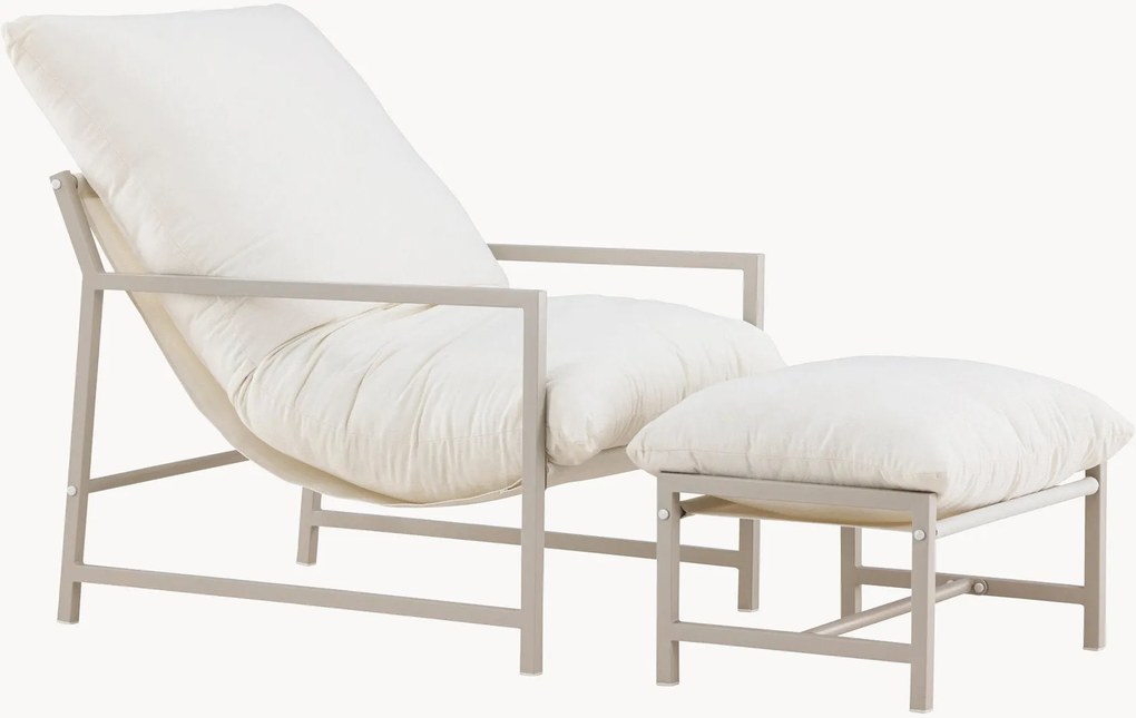 Tuin loungefauteuil Corso met voetenbank