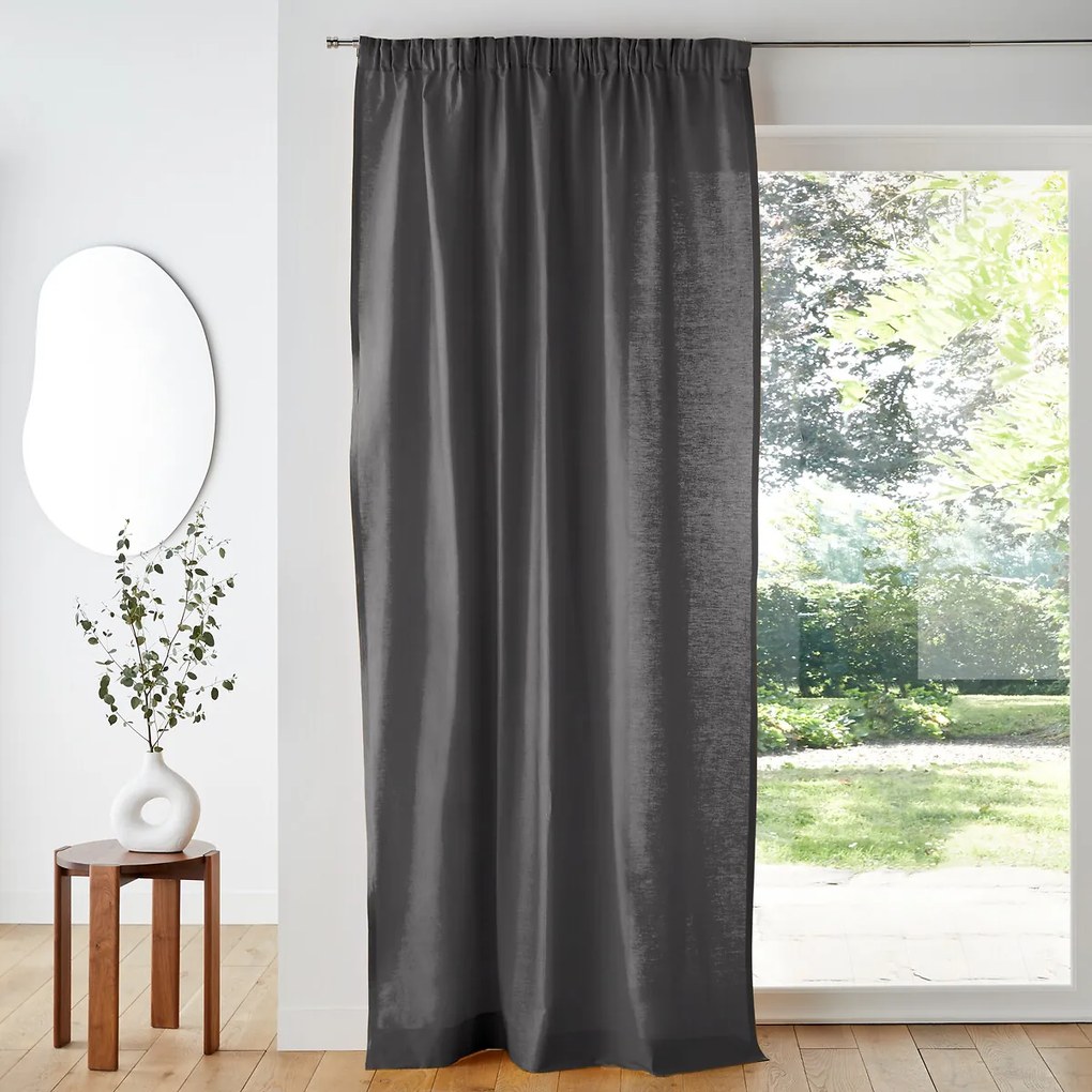 Puur katoenen gordijn, met aangerimpele bies en golf, Scenario