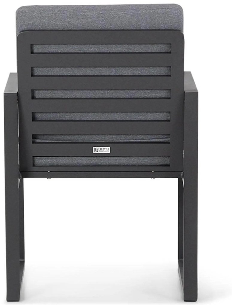 Tuinset 6 personen 217 cm Aluminium Grijs Santika Furniture Santika