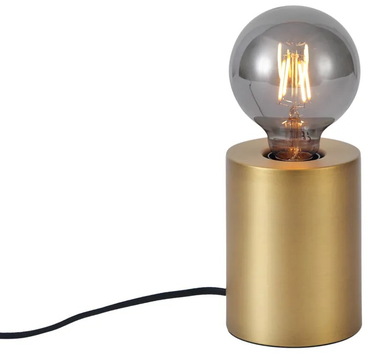 Moderne tafellamp messing 13cm - Cylinder