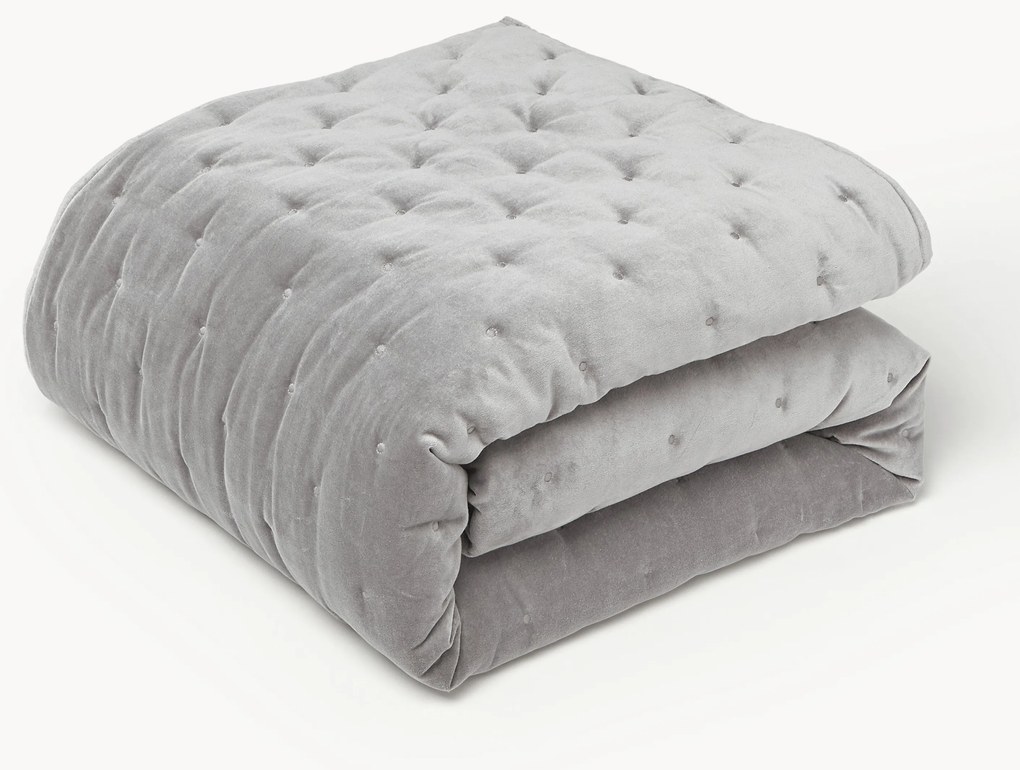 Gewatteerde bedsprei Cheryl van fluweel