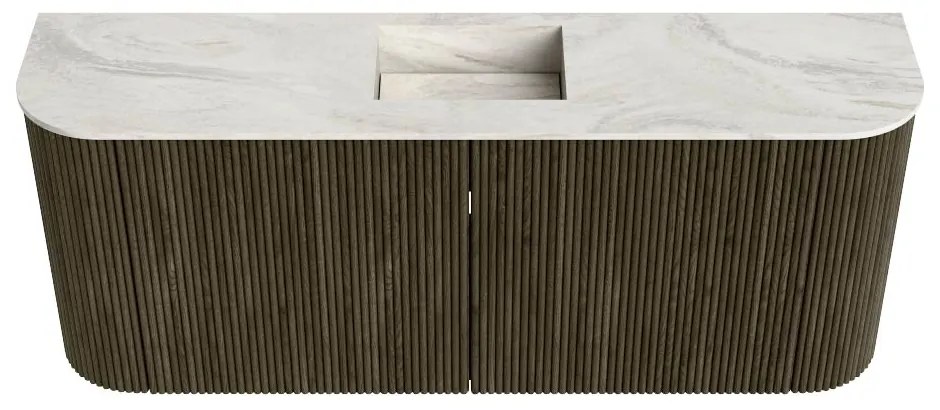 Mondiaz Joya DLux 105cm toiletmeubel ronding links/rechts shadow met wastafel faye midden zonder kraangat ostra