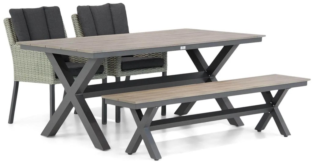 Garden Collections Oxbow/Forest 180 cm dining tuinset 4-delig