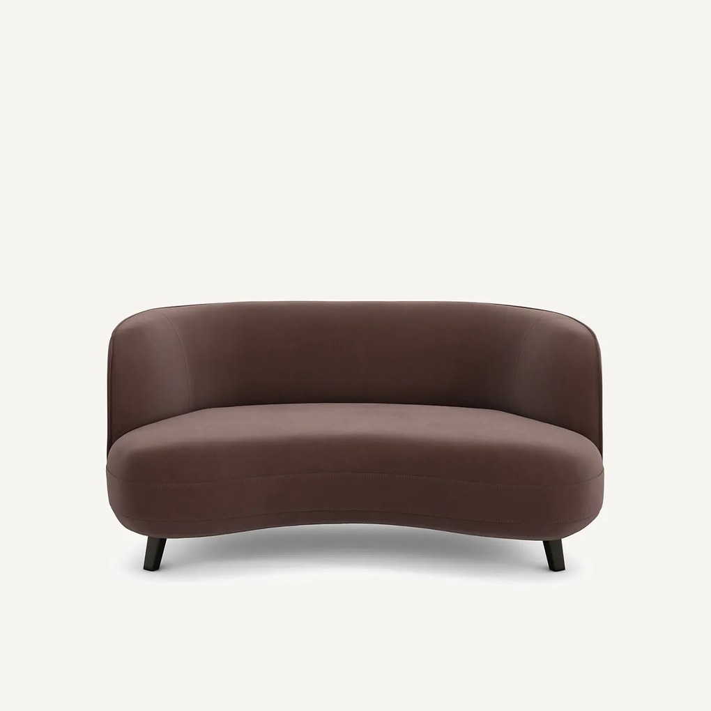 XS zitbank in linnen fluweel, Rosebury, ontwerp door Emmanuelle Gallina