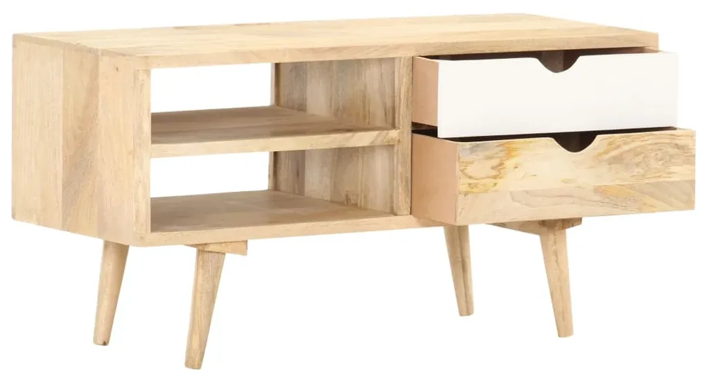 vidaXL Tv-meubel 90x35x45 cm massief mangohout