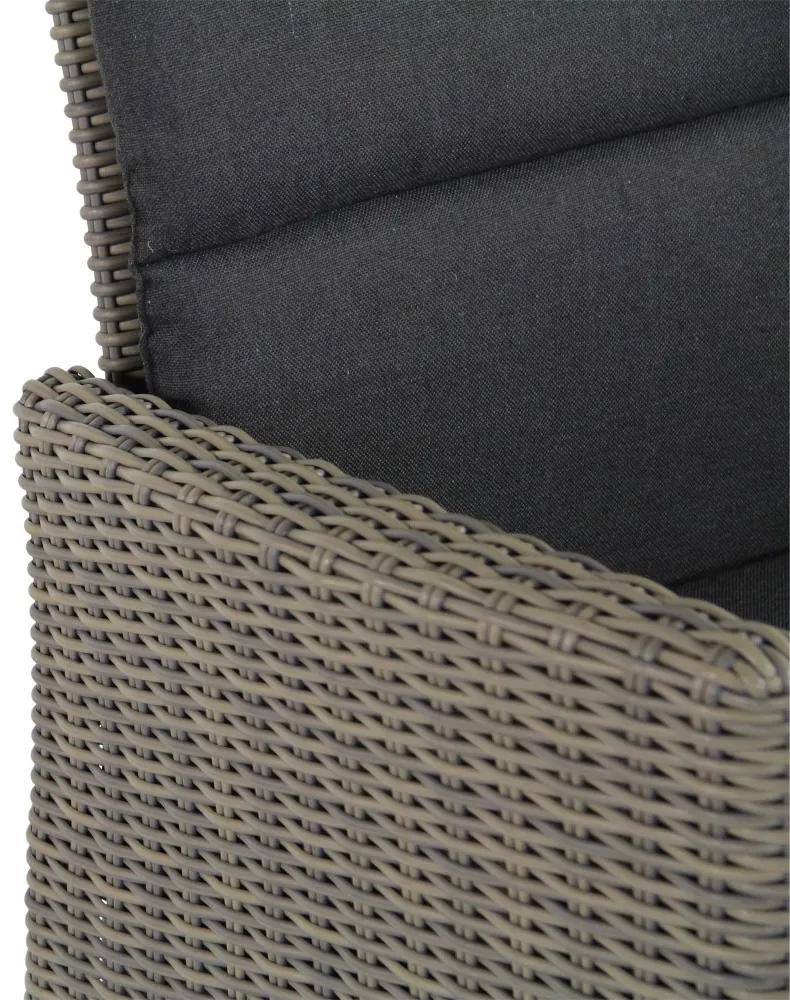 Tuinset 6 personen 240 cm Wicker Taupe Garden Collections Madera/Oregon