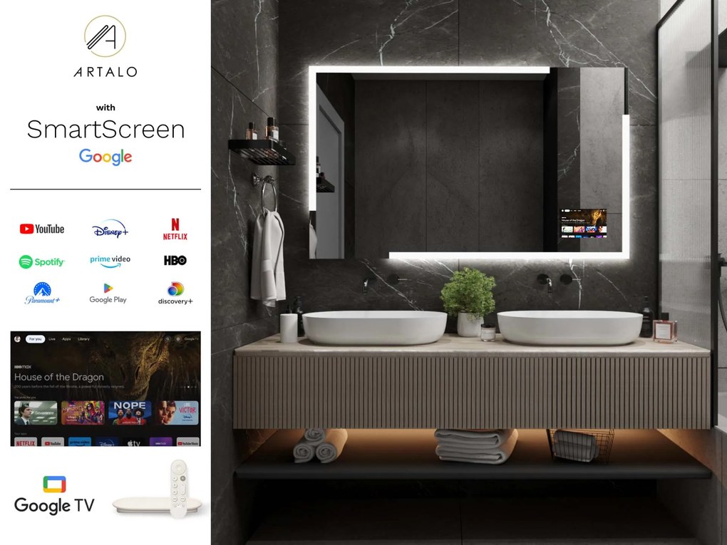 Badkamerspiegel met LED verlichting M23