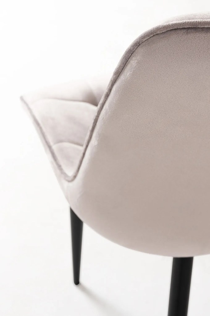 Set van 4 fluwelen Cade Stoelen