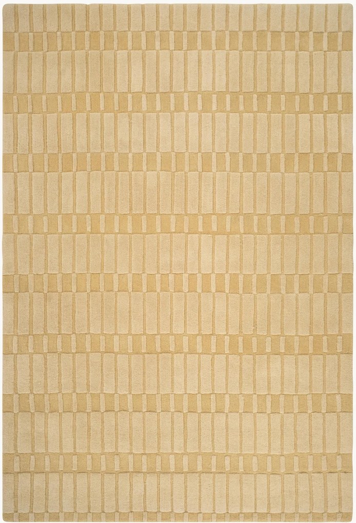 Handgemaakt geruit wollen vloerkleed Anais