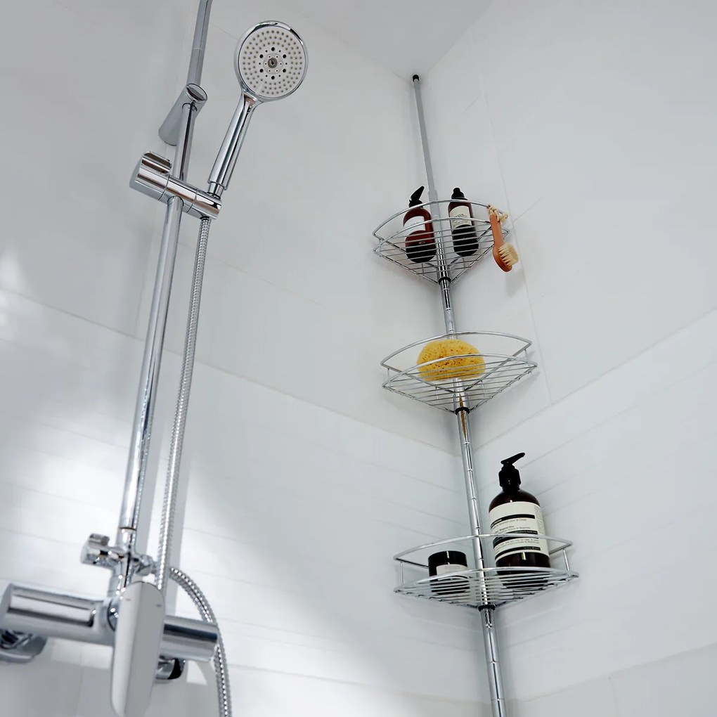 Uitschuifbaar douche opbergrek, Persi