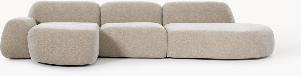 Modulaire hoekbank Wolke (4-zits) met chaise longue