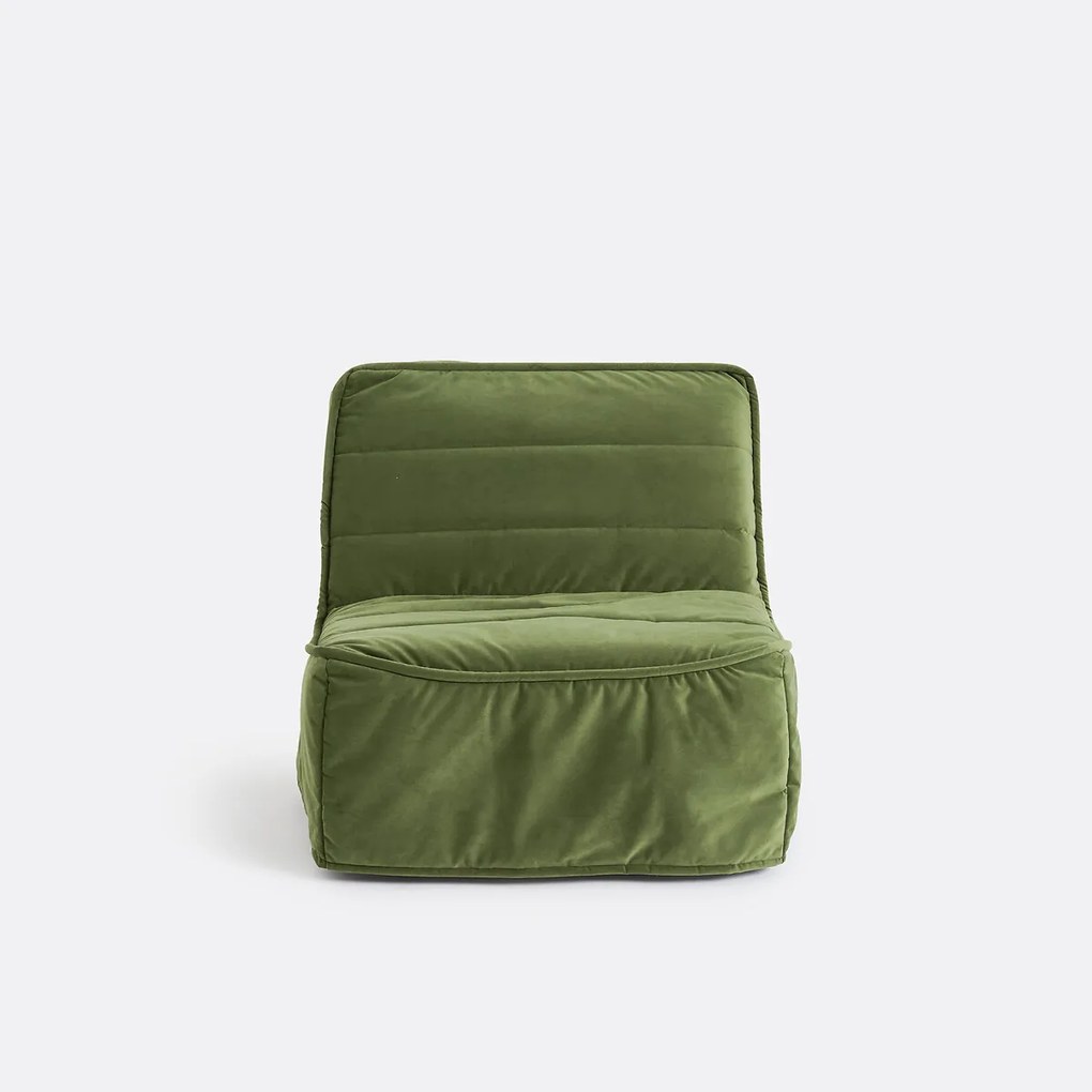 Slaapbank BZ, 1 zits, Standaard 12 cm, fluweel, TRANI