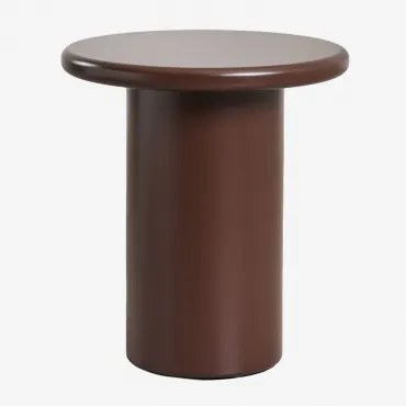 Ronde Bijzettafel In Mdf (ø45 Cm) Rodeo Bruin – Koffie - Sklum