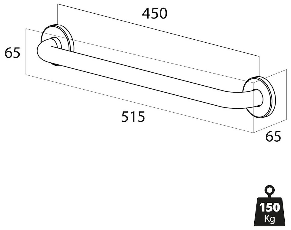 Tiger Libra Veiligheidsgreep 45 cm rvs gepolijst