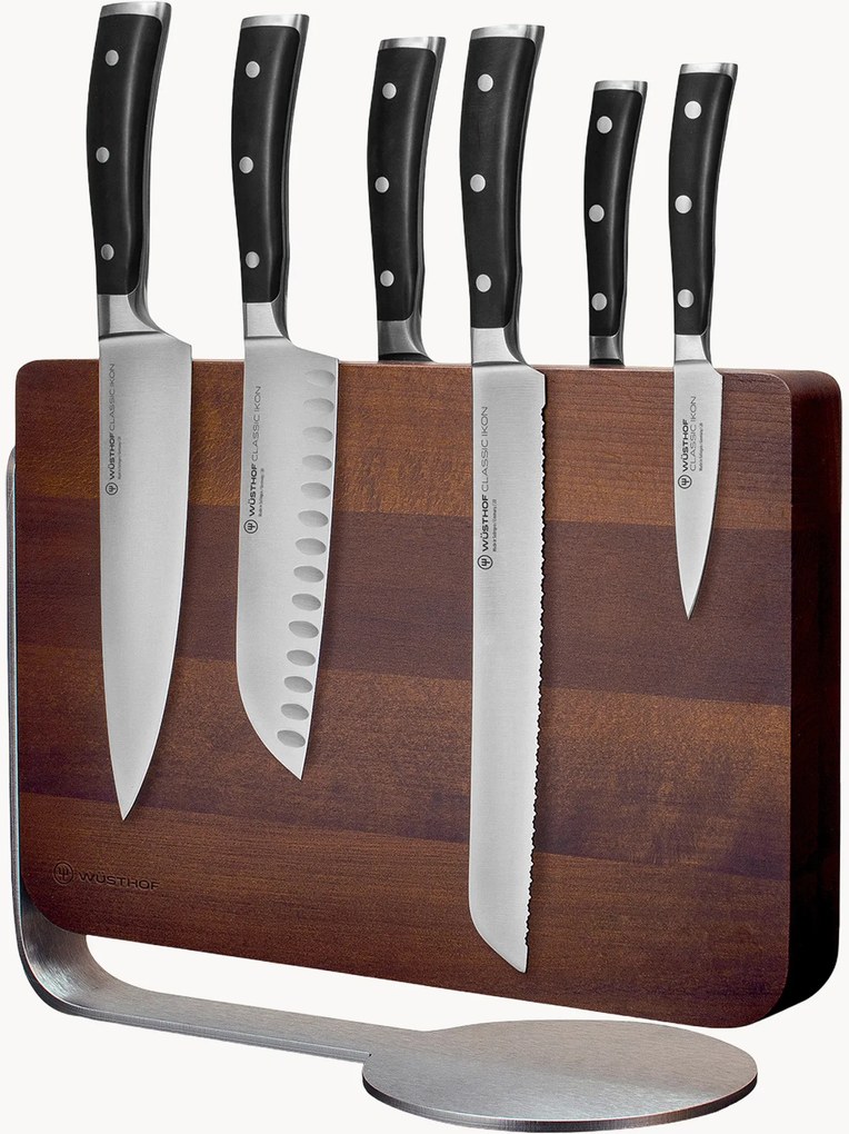 Messenblok Classic Icon van beukenhout, set van 6