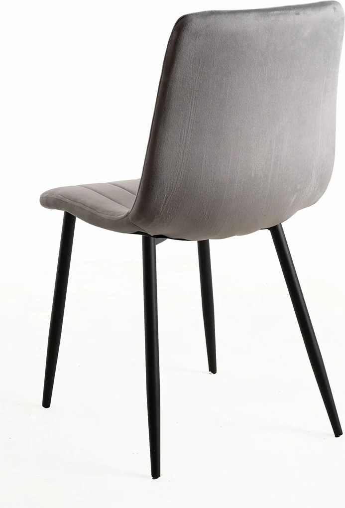 Set 4 Fluwelen Liny Stoelen