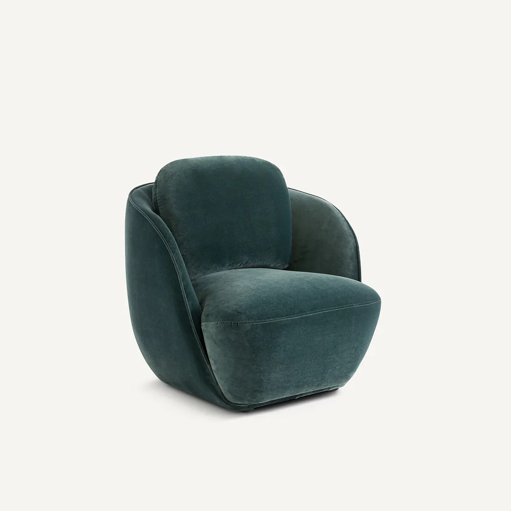 Fauteuil in fluweel, Alpine