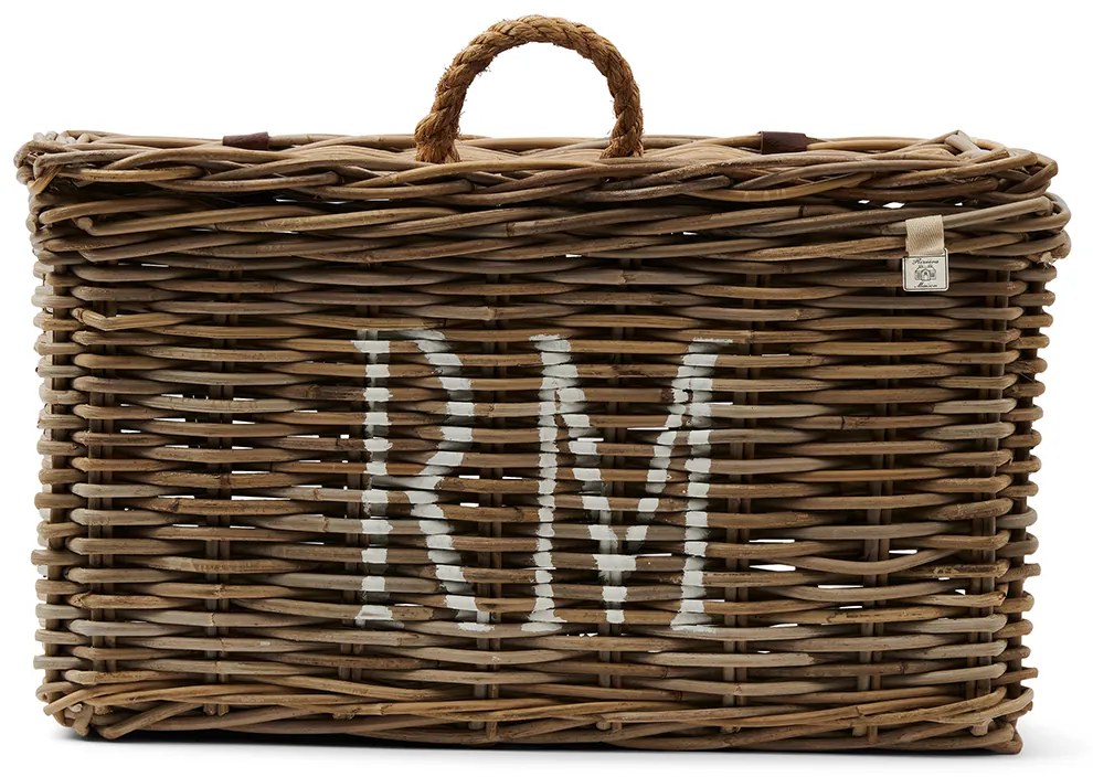 Rivièra Maison - Rustic Rattan Classic RM Basket L~ - Kleur: bruin