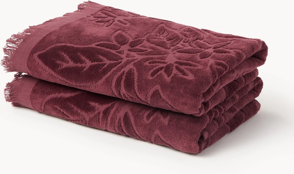 Fluwelen handdoek Rosaria, in verschillende formaten