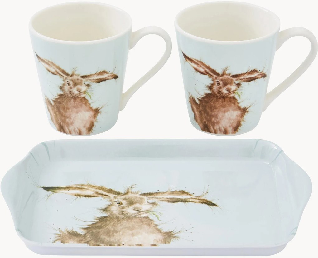 Mokken en dienbladset Hare, 3-delig