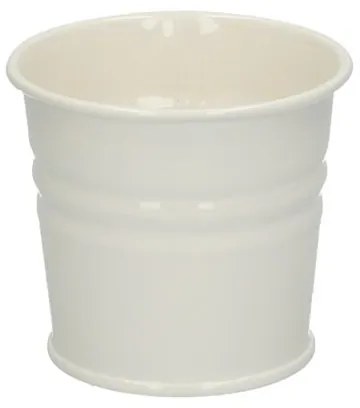 Bloempot, zink, offwhite,Ø 7 cm