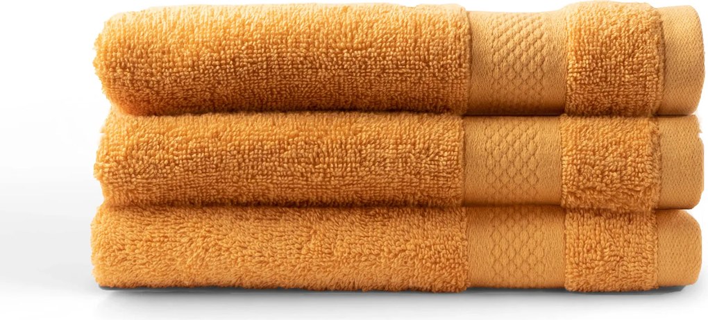 Handdoek Hotel Collectie - 70x140 - 3 stuks - okergeel
