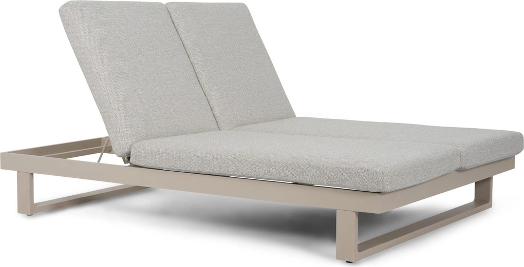 Lifestyle Garden Furniture Massimo Ligbed Met Kussen Loft/sandy Aluminium Taupe