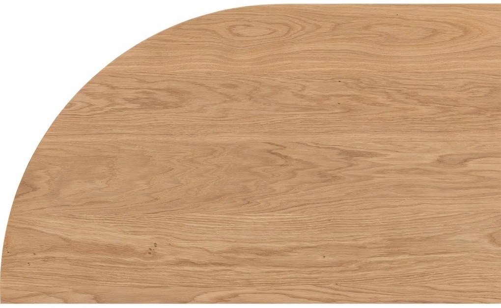 Goossens Excellent Eettafel Uniek, Semi rond 240 x 100 cm