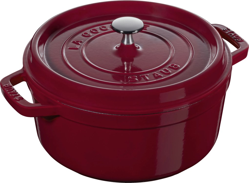 Staub La Cocotte Cocotte 24 cm / 3,7 l, Rond, Bordeaux - La Cocotte - Staub
