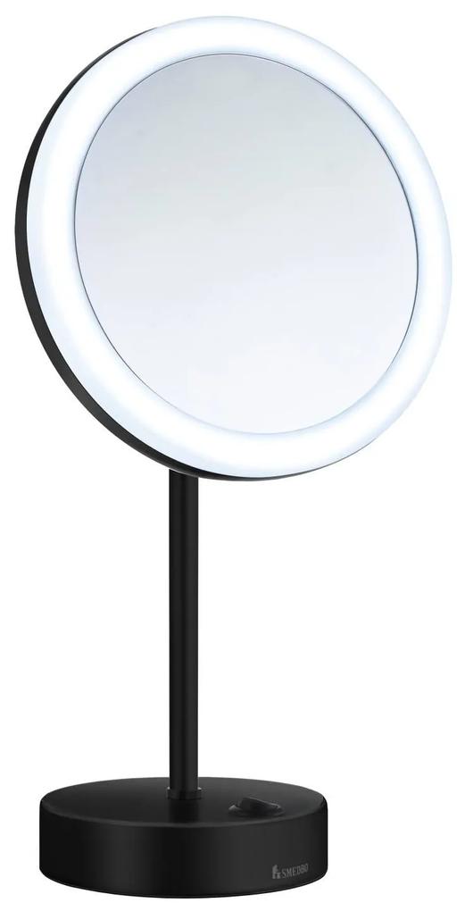 Smedbo Outline 5x Vergrotingsspiegel LED Zwart FK484EB