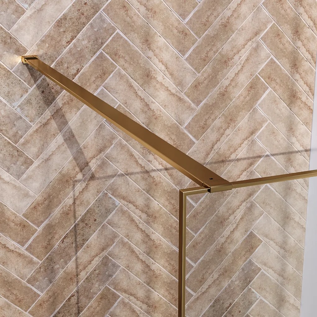 Brauer Season inloopdouche 100x200cm messing