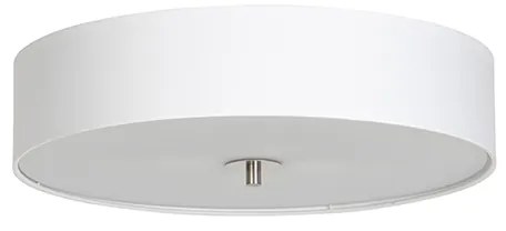 Landelijke plafondlamp wit 50 cm - Drum