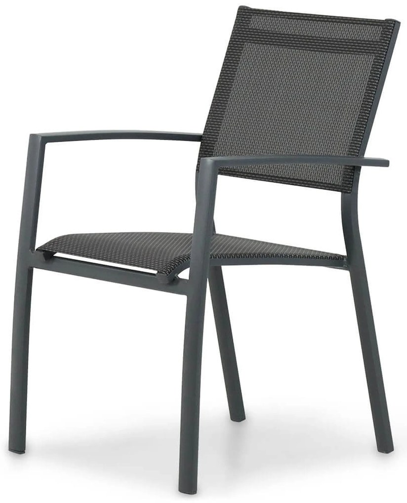 Tuinstoel stapelbaar Aluminium Grijs-antraciet Lifestyle Garden Furniture Sella
