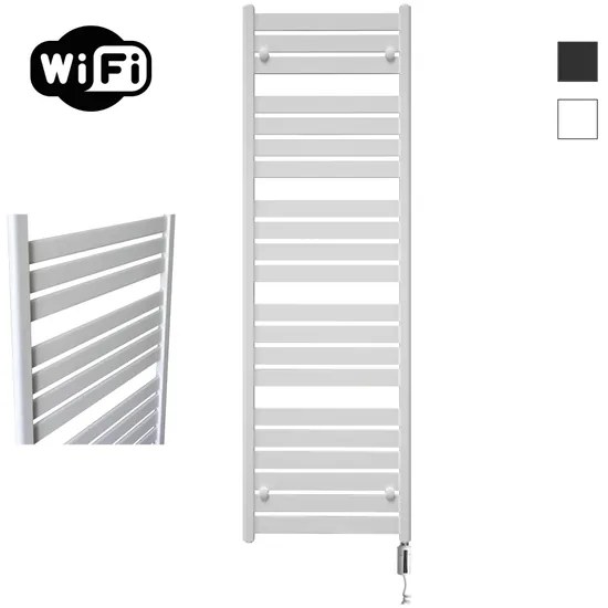 Sanicare HVW - Moda Elektrische Radiator - 160x60cm - 1159W - wifi - thermostaat - wit - rechtsonder - mat wit HRDWW 601600/W