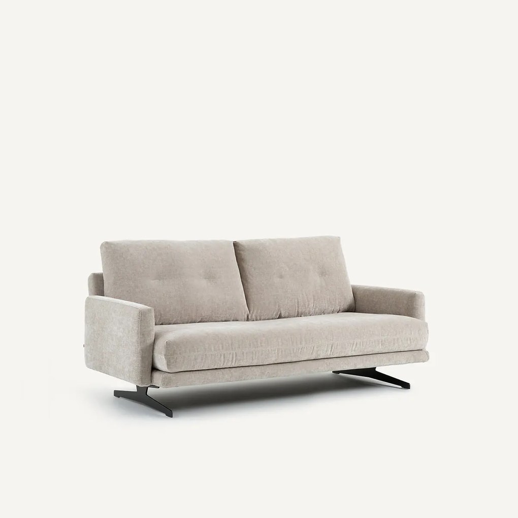 2-zitsbank in chenille fluweel, Delicato