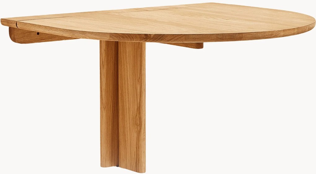 Houten inklapbare eettafel Trefoil, B 75 cm