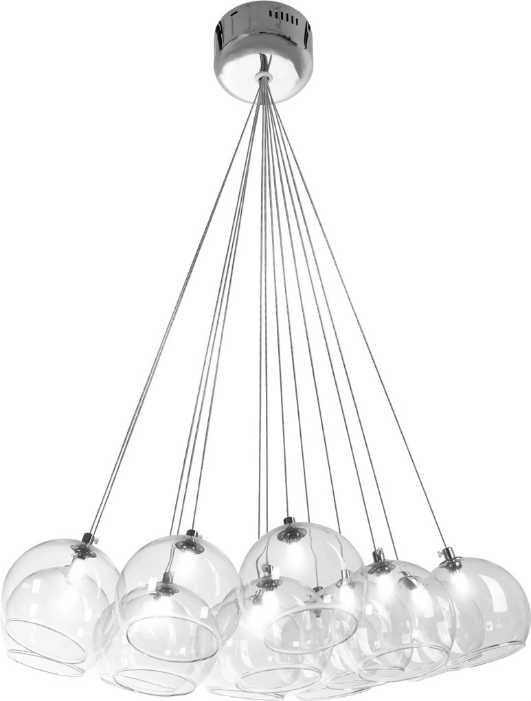 Plafondlamp hangende glazen bollen APP561-13CP