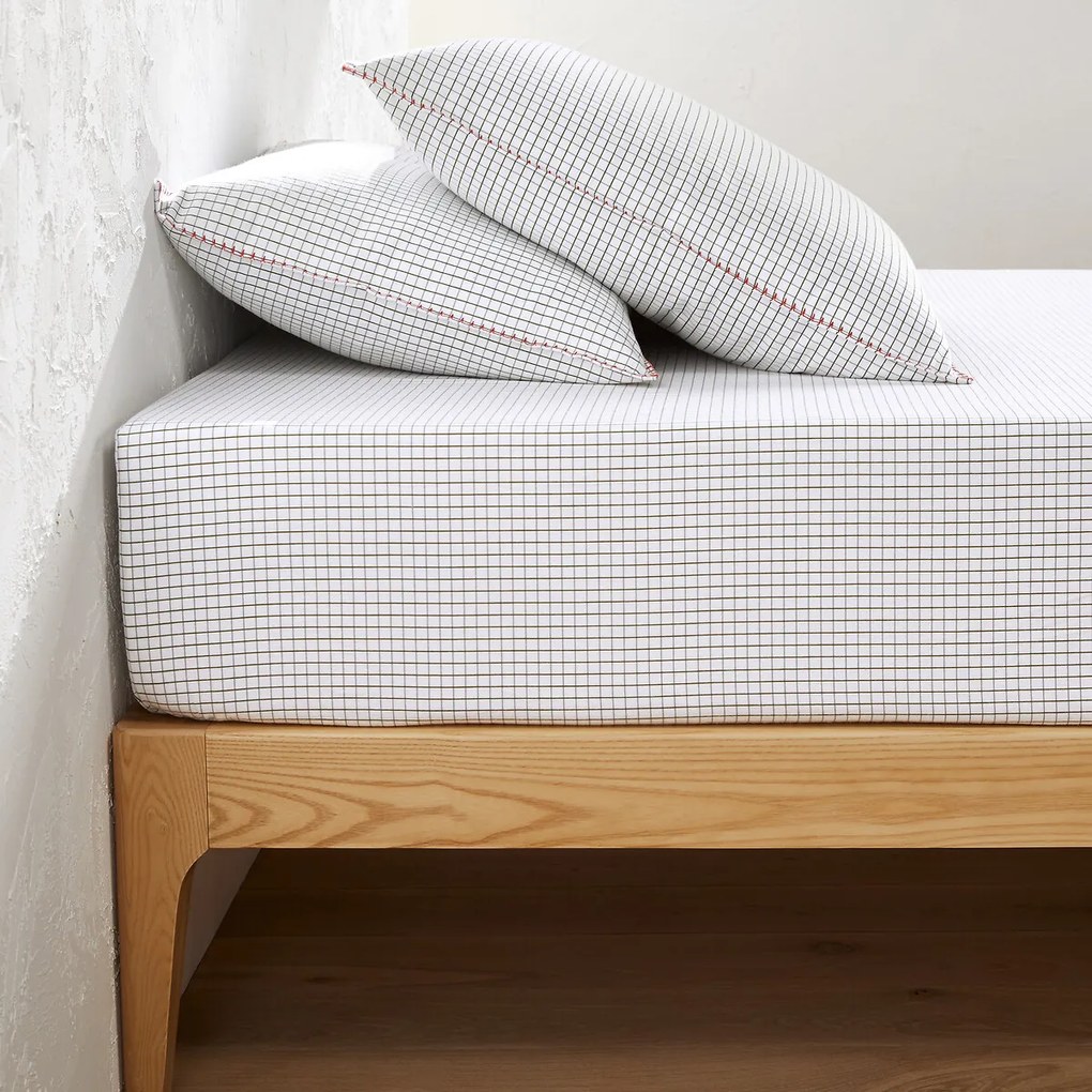 Hoeslaken in flanel, omslag 30 cm, St Lary.