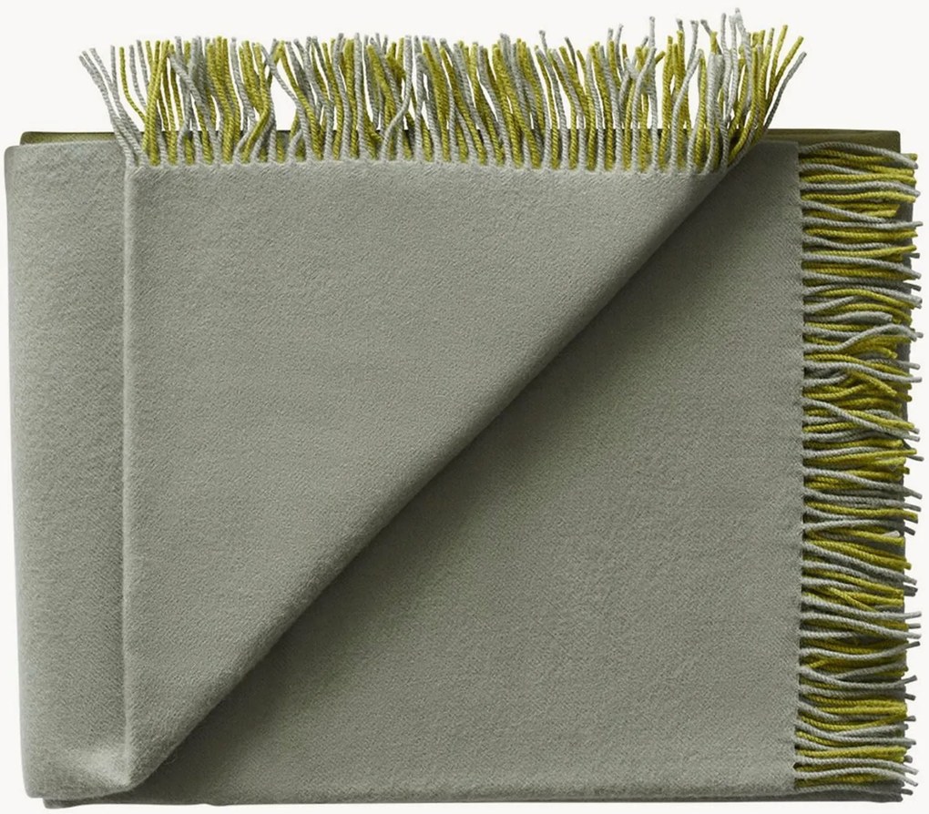 Wollen plaid Secret met franjes