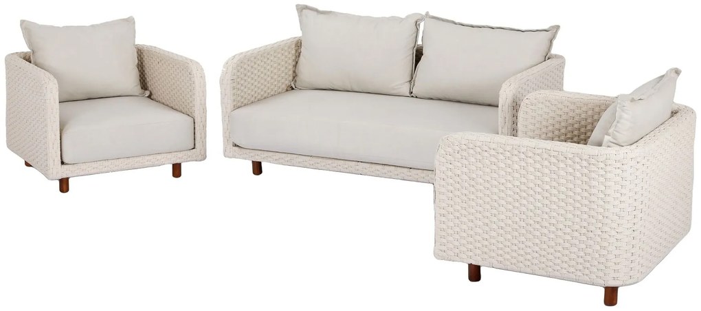 The Outsider Loungeset - Stoel bank - Nayan - Wicker - Off White - The Outsider