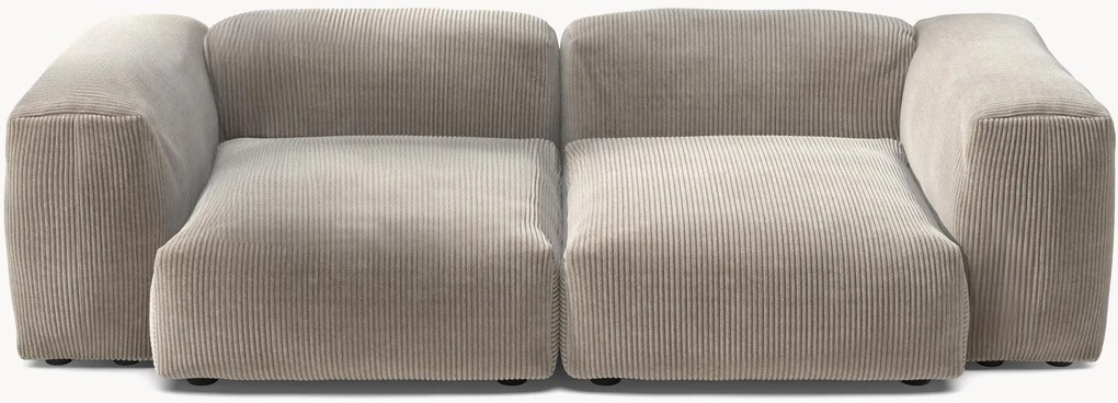 Modulaire fluwelen bank Vetsak (2-zits)