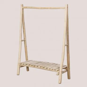 Kapstok Van Teakhout Fadyla Natuurlijk Hout - Sklum